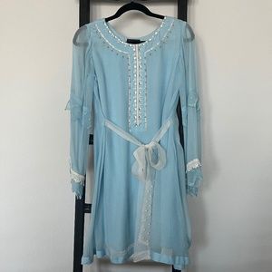 Designer Sky Blue Indian/Paki outfit